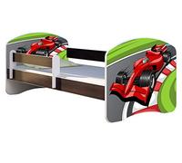 ACMA Lit Enfant Bébé TIROIR Matelas sommier Gratuite WENGE Meubles pour Enfants II (06 Formule 1, 140 x 70 cm)