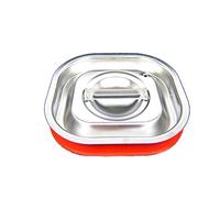 AcMax Couvercle GN 1/6 - Récipient gastronomique - Couvercle en silicone - Récipient GN en acier inoxydable