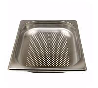 AcMax Gastronorm GN 1/2 Récipient gastronorme en acier inoxydable 2,5 l Profondeur 40 mm Perforé