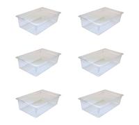 AcMax Gastronorm Lot de 6 récipients gastronorme GN 1/1 en polycarbonate 21 l Profondeur 150 mm