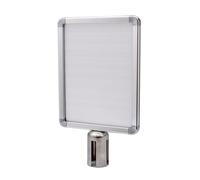 AcMax Support de plaque A4 en aluminium argenté