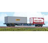 ACME 40405 Chariot Intermodal Sgnss CEMAT 60 Pieds Bulk 'Bertschi' Et Tank HOYER