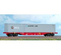 ACME 40411 OBB Wagon Intermodal Type SGNSS-Y Rail Cargo Autriche Co Conteneur