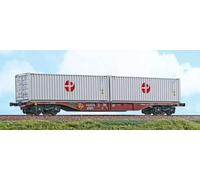 ACME 40428 Wagon Intermodal Sgns Touax de 60 Piedi avec Deux Bulk ''Paganella''