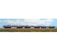Acme 45131 Set 3 Wagons Sa À 6 Axes Italsider S. P. A. pour Tran Coils, Gris