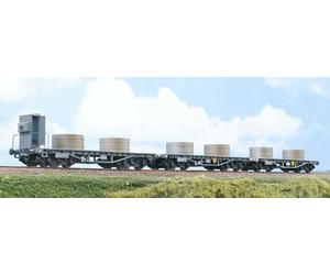 ACME 45140 FS Ensemble 3 Wagons Plat R/Smm pour Transport de Tôles H0 1:87