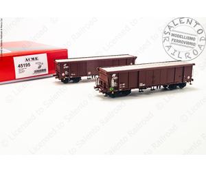 Acme 45195 - H0 1:87 - Ensemble De 2 Wagons Marchandises FS Type Tamns Époque VI