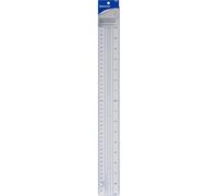 ACME 46 cm Zero centrage règle en Plastique, Argent