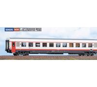 ACME 50605 Type Z 2A recciabianca”, Blanc Bandes Rouges Cadre Gris Foncé
