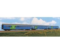 ACME 55335 Euronight SJ 345/346 Ensemble De 3 Voitures Voyageurs HO 1:87