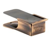 ACME Clicker No. 470 Clicker avec cordon en cuir pour l'entraînement du chien Convient également pour la communication avec les dauphins (laiton antique)