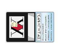 ACME LABS Hunter x Hunter Autocollant pour cartes de crédit, cartes de crédit, cartes bancaires, motif étoiles, motif étoiles, dessin animé HxH, bleu, Small Chip, Moderne