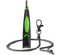 ACME - Sifflet Alpha 211.5 avec lanière - Noir et vert - Chambres sonores brevetées avec performance sonore contrôlée, design ergonomique - Accessoires pour chiens, aides au dressage et au