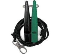 ACME Sifflet pour chien n° 211,5 avec bande de sifflet | En lot de 2 | 2 sifflets avec 2 bandes | Idéal pour le rappel - Puissant et large (noir + vert émeraude)