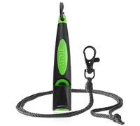 ACME Sifflet pour chien n° 211,5 (mise à jour 2023) avec bande de sifflet gratuite en noir mat | Alpha | Idéal pour le rappel | Grande portée | Norme de fréquence (Black/DG Green)
