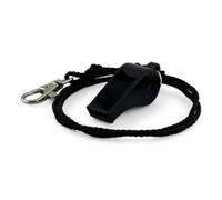 ACME Thunderer No. 660 Sifflet d'arbitre avec cordon - Sifflet d'arbitre avec son fort | Idéal pour le sport, les arbitres et l'entraînement (noir)