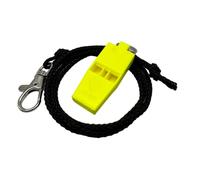 ACME Tornado No. 636 Sifflet d'urgence silencieux avec cordon pour l'extérieur, la randonnée et la sécurité (DG Yellow)