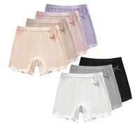 ACMEDE 1-11 Ans Filles Culottes Leggings Courts été Porté sous Une Jupe Habillée, 2 en 1 Short sous Robe Filles Culotte Filles Shorty Panty Enfants Boxer sous-vêtement Respirant Filles lot of 7