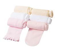 ACMEDE 2-10 ans Collants de danse filles Opaque, lot de 6 collant de ballet avec pieds, collants semi-opaques unis fille leggings Collant pour l'école, la danse, le ballet