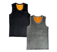 ACMEDE 2PCS Homme Débardeurs Thermiques sans Manches en Polaire S-XXL Camisole Tank Top sous-Maillot Thermique Double Face Hommes Hauts Thermiques Hommesous Vêtement Homme, 99-205LB