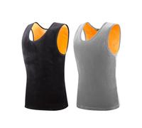 ACMEDE 2PCS Homme Débardeurs Thermiques sans Manches en Polaire S-XXL Camisole Tank Top sous-Maillot Thermique Double Face Hommes Hauts Thermiques Hommesous Vêtement Homme, 99-220LB