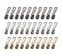 ACMEDE 30 Pièces Curseur Fermeture Eclair N° 3, Fermeture Éclair Amovible, curseurs N°3 autobloquants Curseur Fermeture Éclair Clipsable pour Sacs, Jouets, Chaussures et Vêtements