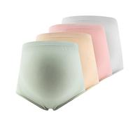 ACMEDE 4PCS Culotte Femme Enceinte en Coton Doux Pure Culotte Maternité de Grossesse d'une Forte Elasticité sous-vêtement Femme Taille Haute