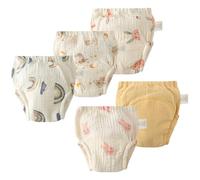 ACMEDE Culottes d'apprentissage de la propreté pour bébés fille Garcon 0 mois - 3 ans, Lot de 6 Culotte Apprentissage Enfant, Lavable et Réutilisable, pour l'Entraînement à la Propreté