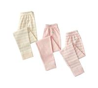 ACMEDE Enfants Caleçons Longs Thermique sous-vêtements Garçon 3-10 Ans, Lot de 3 Fille Leggings côtelés Unis Sports Pantalons Thermiques Coton Automne-Printemps Longueur Cheville Hauteur 90-145cm