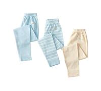 ACMEDE Enfants Caleçons Longs Thermique sous-vêtements Garçon 3-10 Ans, Lot de 3 Fille Leggings côtelés Unis Sports Pantalons Thermiques Coton Automne-Printemps Longueur Cheville Hauteur 90-145cm