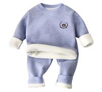 ACMEDE Ensemble sous-vêtement Thermique bébé Enfant 1-10 Ans, 2 Pièces Chaud Polaire Haut et Bas pour bébé garçon Filles Longs Culottes sous-vêtements Pantalon Thermiques