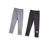 ACMEDE Filles Legging Chaud Polaire Épais Automne Hiver Couleur Unie Fille Polaire Pantalon Thermique épais Jeggings doublés en Polaire pour Filles Âge 2-10 Ans