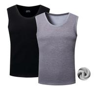 ACMEDE Homme Débardeurs Thermiques sans Manches Hommes Intérieur Polaire Maillot de Corps Chaud sans Manches S-XXL Camisole Tank Top sous-Maillot Thermique Haut sous-vêtements 99-220 LB