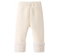 ACMEDE Legging Thermique Epais Coton Fille 6-9-12 Mois - 2-3 Ans, Leggings Chaud Polaire avec Schleifen Hiver Filles Pantalon Thermiques épais sous-vêtements Chaud d'hiver mesurant 66 et 95 cm