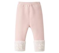 ACMEDE Legging Thermique Epais Coton Fille 6-9-12 Mois - 2-3 Ans, Leggings Chaud Polaire avec Schleifen Hiver Filles Pantalon Thermiques épais sous-vêtements Chaud d'hiver mesurant 66 et 95 cm