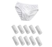 ACMEDE Lot de 10 sous-Vêtements jetables en Coton pour Hommes L-4XL, Culottes Slips jetables Voyages Homme Portables pour Voyage Fitness HôTel Spa SéJours à L'HôPital, 45-95KG