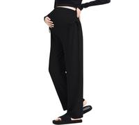 ACMEDE Pantalon de maternité à Jambes Larges et Décontractées Pantalons de Grossesse Fluide décontractés d'été, Amples, Ceinture réglable, à la Cheville pour Femmes Enceintes