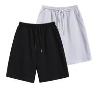 ACMEDE Short de Sport Hommes Bermuda avec Poches Confort S - XXL, Jogger Sweat Shorts Pantalon Court léger Loisirs garçons Pantalon Jogging Court Sport Short de Course Hommes 110-200 LB
