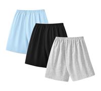 ACMEDE Short d'été Décontracté Enfants 1-11 Ans, 3PCS Filles Pantalon Court Large Élastique, Casual Bermuda Basics Shorts en Coton Garçon, léger et décontracté