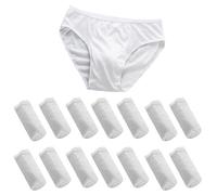 ACMEDE Slip Coton Homme Jetable Super Doux Vêtement Hopital Slips Jetables de Voyages sous Vetement Jetable a Usage Unique, pour Sejour Spa, Urgence, Protection Massage