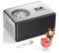 Acmeenjoy Sorbetiere Turbine a Glace avec Compresseur 2L, Sorbetière Electrique pas de Pré-congélation, Automatique Machine à Glace, pour Faire Sorbets/Crème Glacée/Gelato