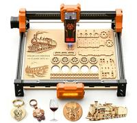 Acmer 12W DéCoupeuse Laser, Machine de Gravure Laser AméLioréE, Zone de Travail de 300 × 300 mm, Haute PréCision de 0,01 mm, Machine de Gravure Laser pour le Bois, le MéTal, le Cuir et L'Acrylique
