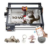 Acmer P1 S PRO Machine De Gravure Laser, 10 000mw Graveuse Laser, 380 X 370 Mm Machine De Gravure, Gravure Laser De Haute PréCision à 0,01 Mm Et DéCoupe Pour Bois Et L'Acrylique