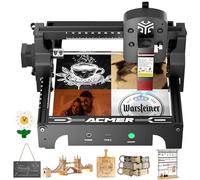 Acmer S1 Graveur Laser, DéCoupeuse Et Graveuse Laser Haute PréCision 6000 MW, Surface De Travail Portable 130 X 130 MM Convient Au Bois Et à L'Acrylique Foncé, Machine De Gravure Laser DIY