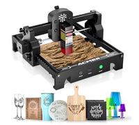 ACMER S1 Machine à graver laser pour métal/verre/bois, puissance de sortie laser 2.5W/3.5W/6W, machine à graver laser, outil de gravure, DC24V, zone de travail 5.1 * 5.1inch (Noir, S1 6W)