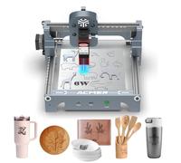 ACMER S1 Machine à graver laser pour métal/verre/bois, puissance de sortie laser 2.5W/3.5W/6W, machine à graver laser, outil de gravure, DC24V, zone de travail 5.1 * 5.1inch (Grisâtre, S1 6W)