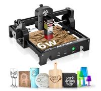 ACMER S1 Machine à graver laser pour métal/verre/bois, puissance de sortie laser 2.5W/3.5W, machine à graver laser, outil de gravure, DC24V, zone de travail 5.1 * 5.1inch (noir, S1 6000mW)