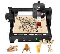 ACMER T1 3.5 W Graveur Laser, Mini-Graveur Machine Portable, Découpe Laser Haute PréCision de 0,01 mm, Zone de Travail de 130 X 130 mm, Gravure sur Bois, Cuir, Verre, MéTal Et Cadeaux DIY