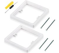 Acmerota 1 entretoise carrée de 10 mm, 2 entretoises carrées à douille simple, cadre pour montage Lush, support arrière, boîte d'augmentation de hauteur, blanc, lot de 2