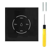 Acmerota 40A Commutateur intelligent Pour Chauffe-eau Électrique Minuteries intelligentes pour chauffe-eau 8000W Minuterie manuelle à 4 positions 30/60/90/120 min Compatible avec SmartLife (noir)